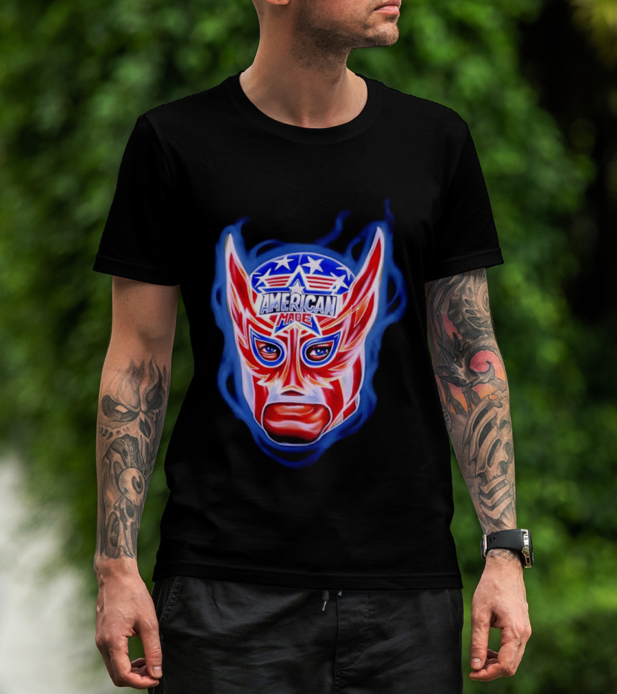 Cody Rhodes American Made Luchador Mask Star Spangled T-Shirt