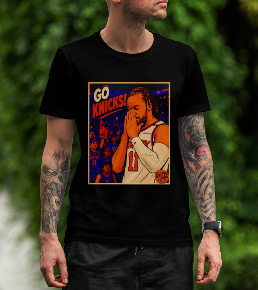 GO KNICKS Jalen Brunson New York Knicks 11 Mexico T-Shirt