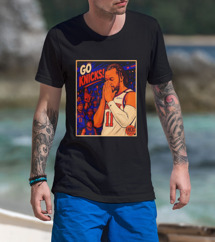 GO KNICKS Jalen Brunson New York Knicks 11 Mexico T-Shirt