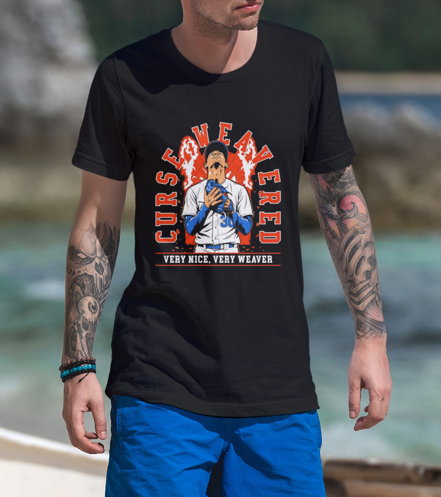 Jared Weaver Los Angeles Angels Curse Weavered Very Nice Very Weaver T-Shirt