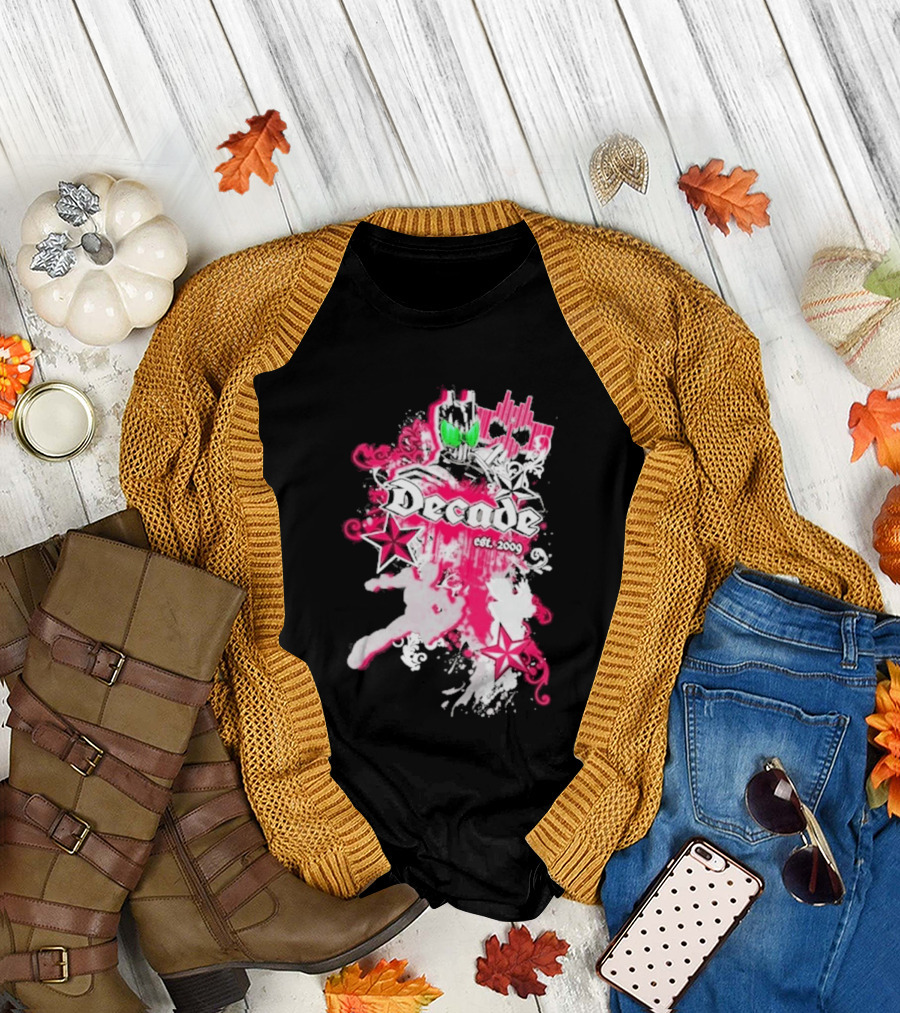 Kamen Rider Decade Est 2009 Heroic Starburst Adventure T-Shirt