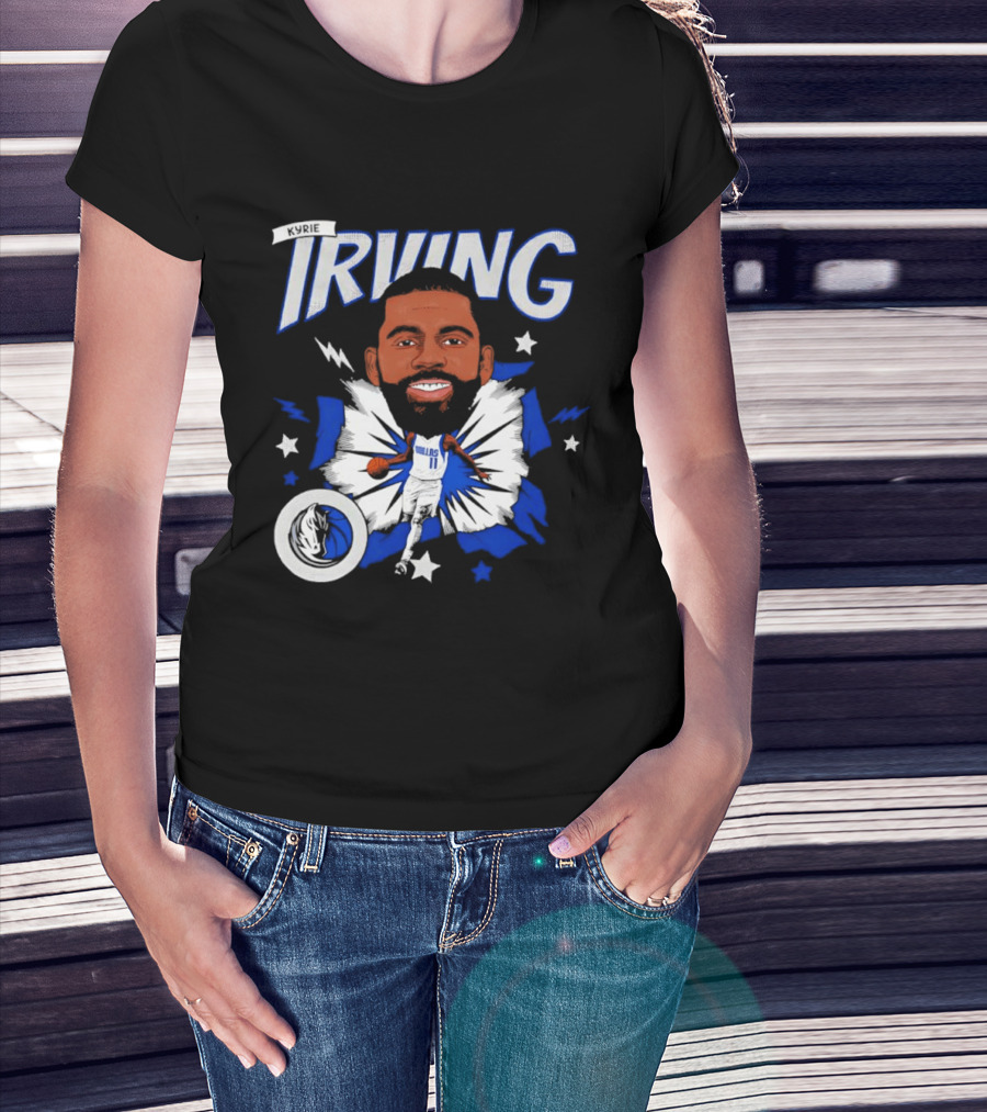 Kyrie Irving Dallas Mavericks NBA Number 11 Player Starburst T-Shirt