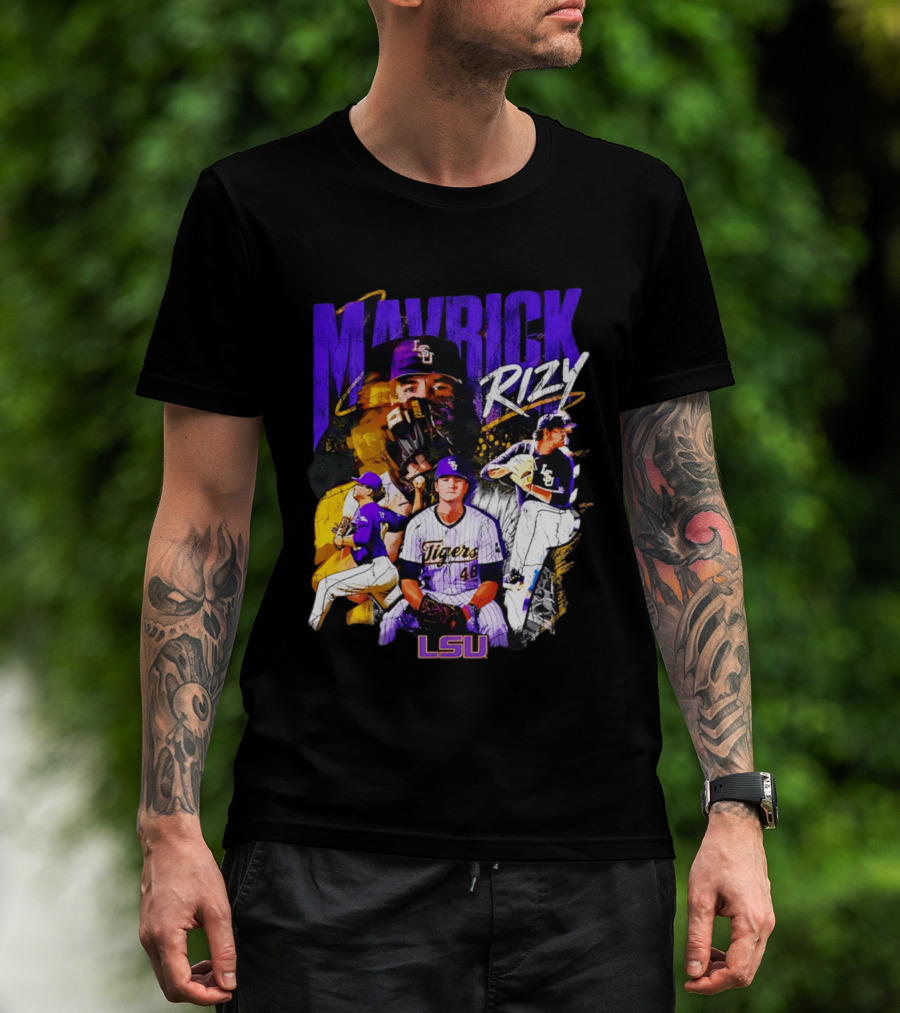 LSU Tigers Mavrick Rizy Baseball Collection T-Shirt