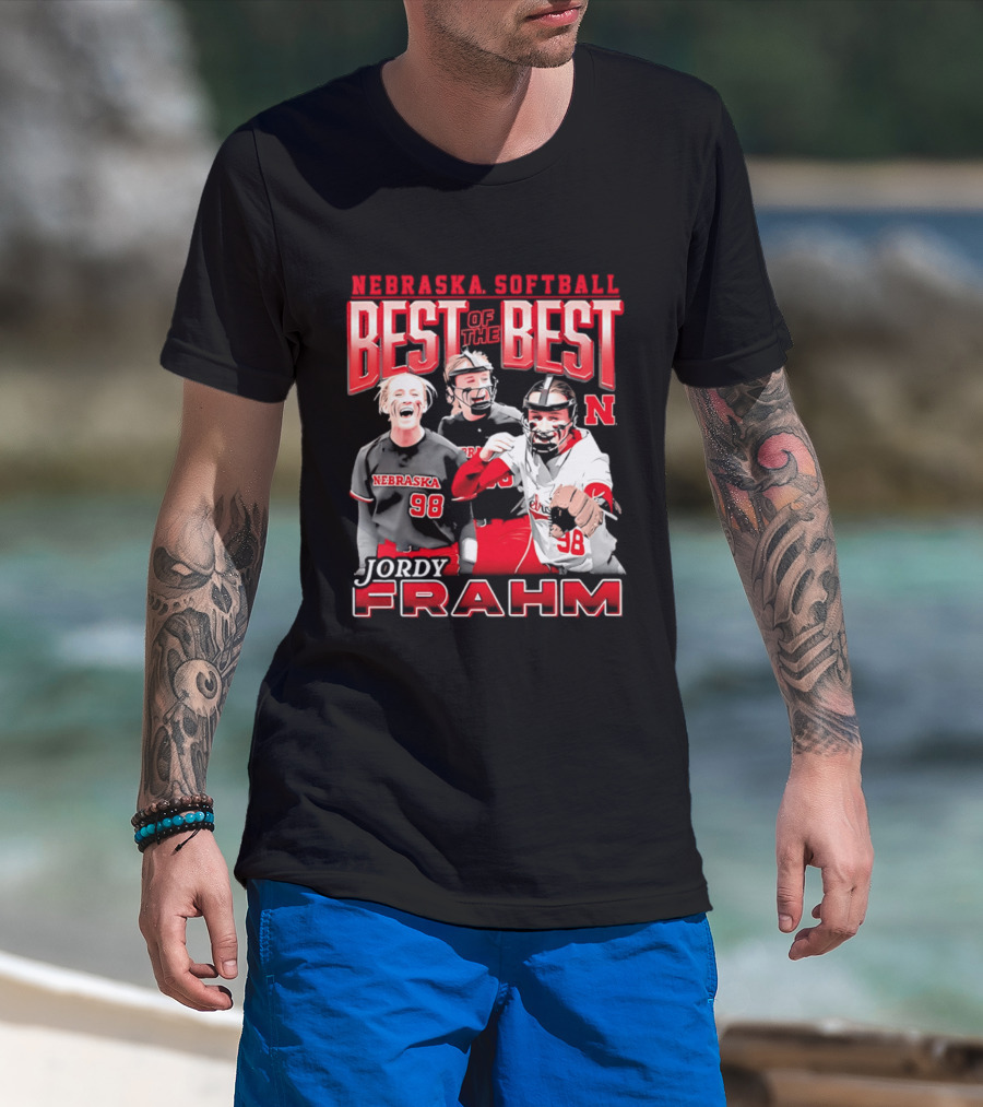 Nebraska Softball Best Of The Best Jordy Frahm 98 T-Shirt