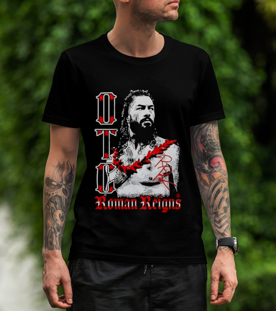 OTC Roman Reigns Wrestling Iconic Athlete T-Shirt
