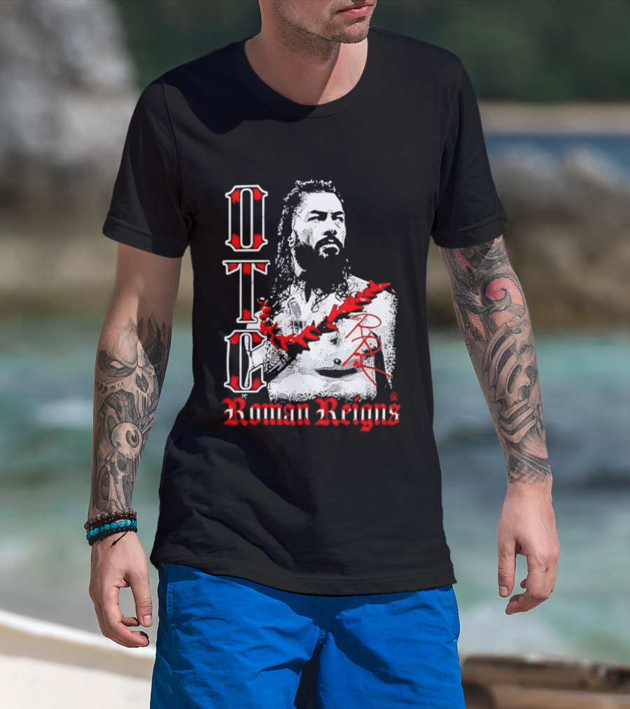 OTC Roman Reigns Wrestling Iconic Athlete T-Shirt