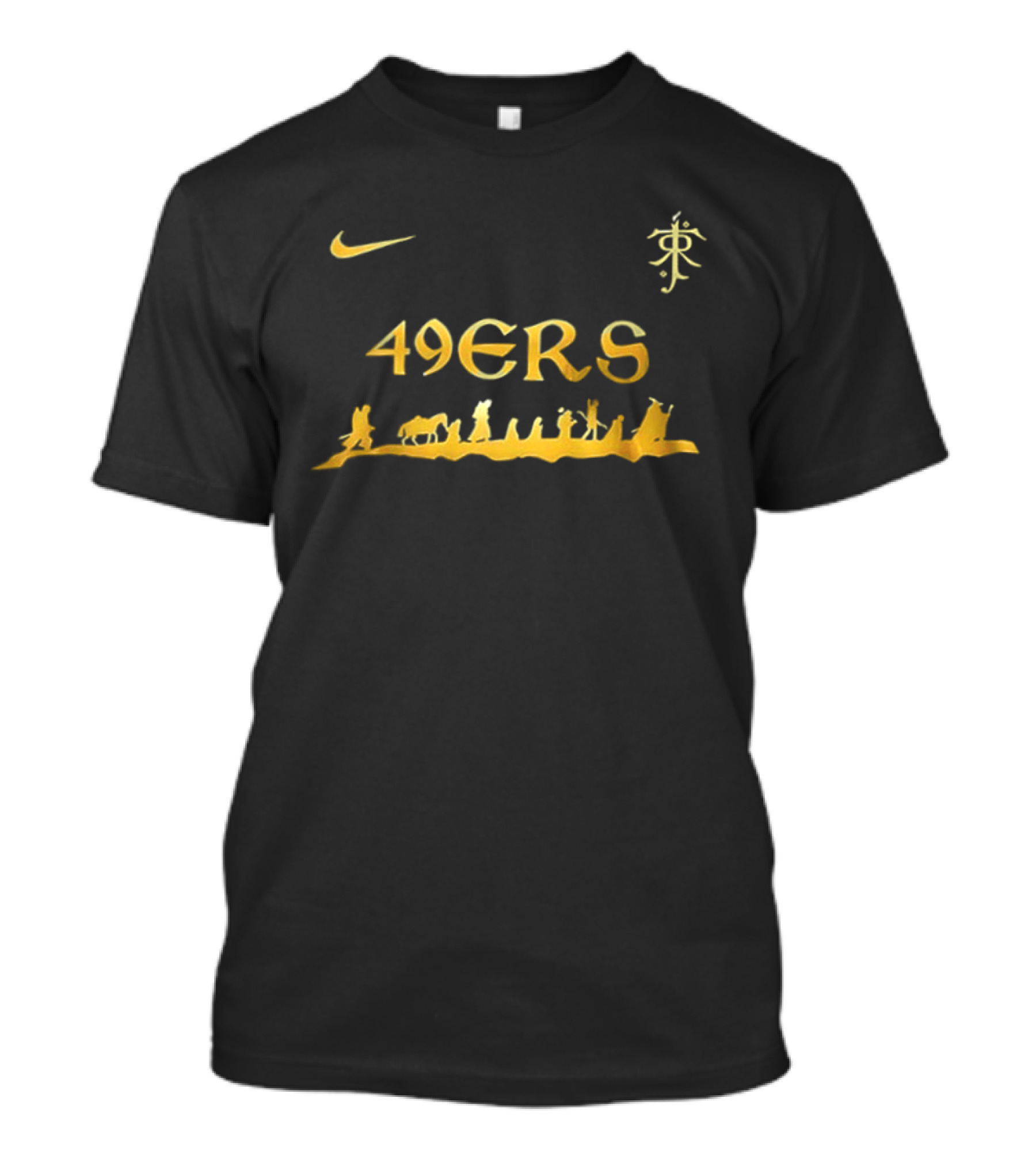 San Francisco 49ers 2 Sided Nike X The Lord Of The Rings Collaboration T-Shirt