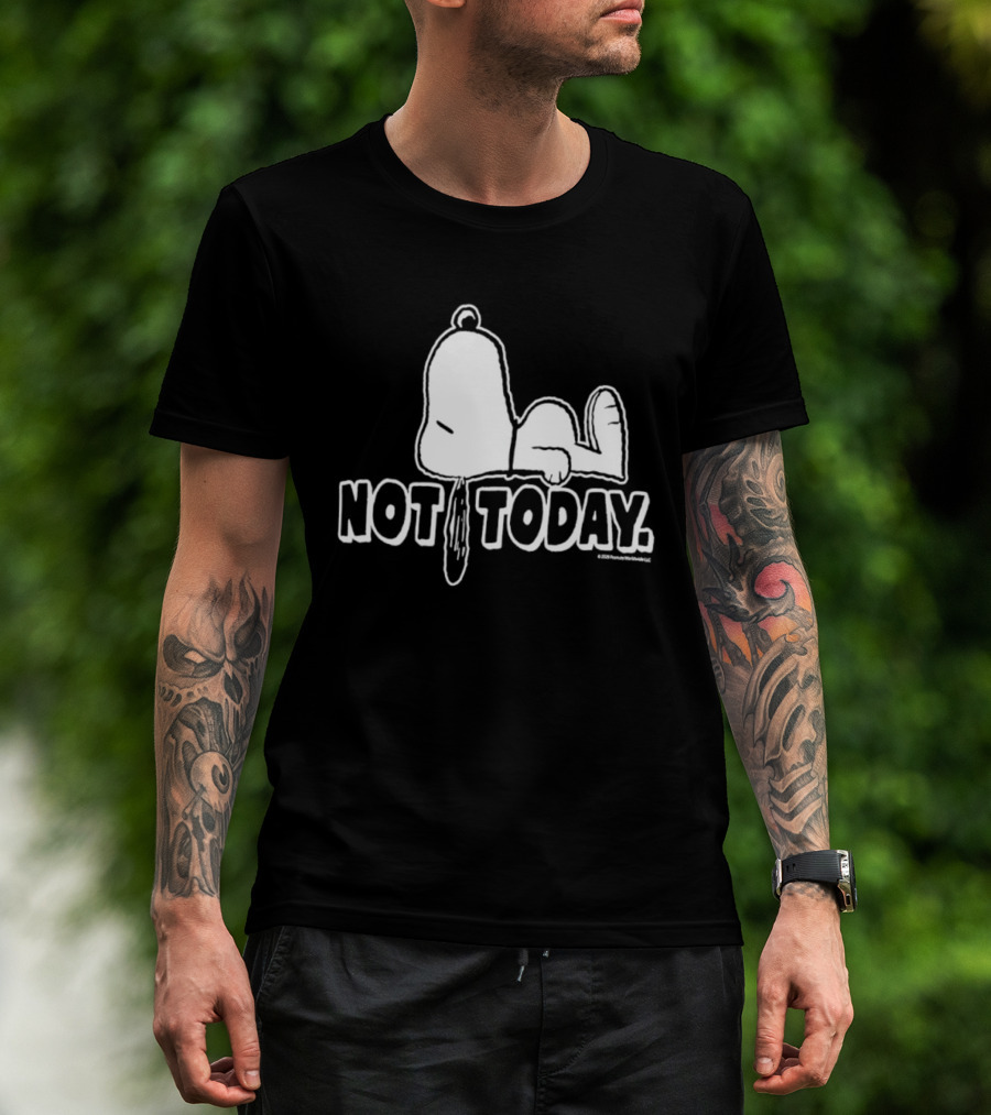 Snoopy Not Today Relaxed Mood Peanuts T-Shirt