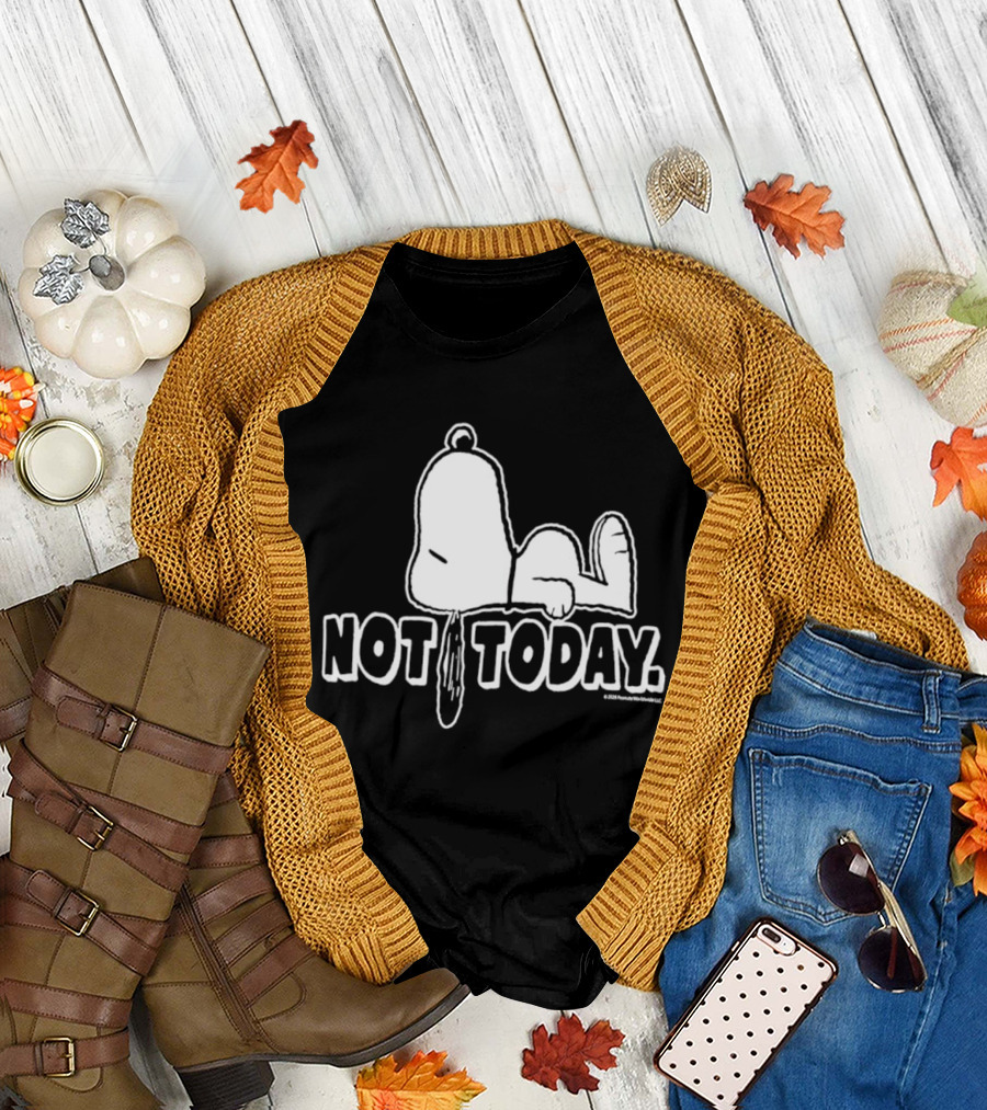 Snoopy Not Today Relaxed Mood Peanuts T-Shirt