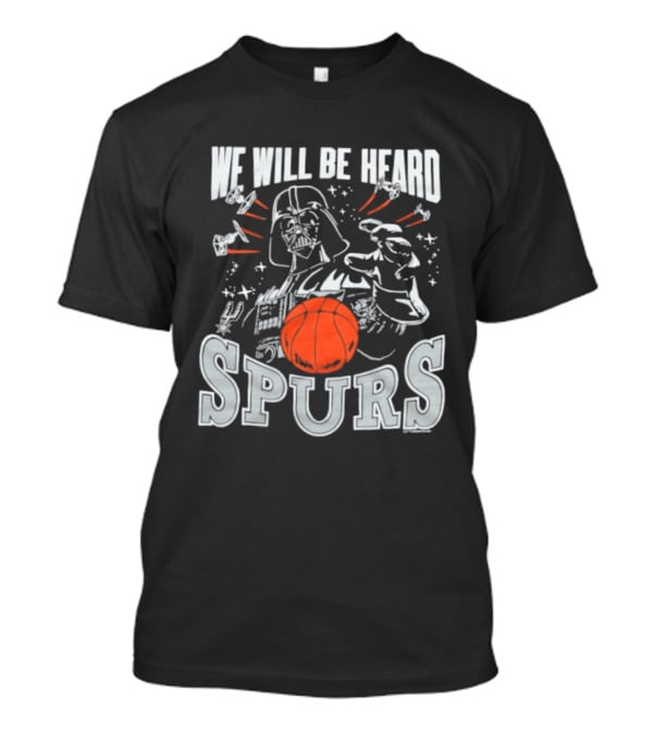 Star Wars San Antonio Spurs We Will Be Heard Dark Side Spurs T-Shirt