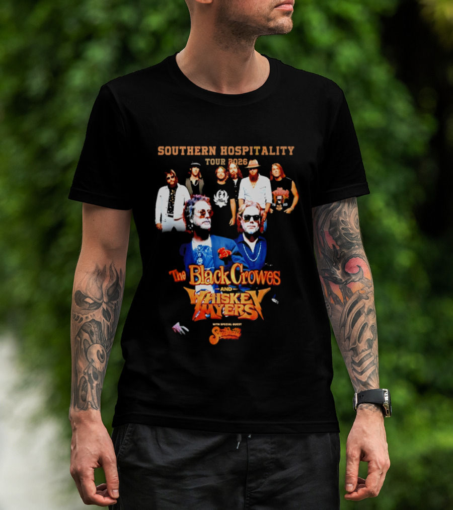 Southern Hospitality Tour 2026 The Black Crowes Whiskey Myers T-Shirt