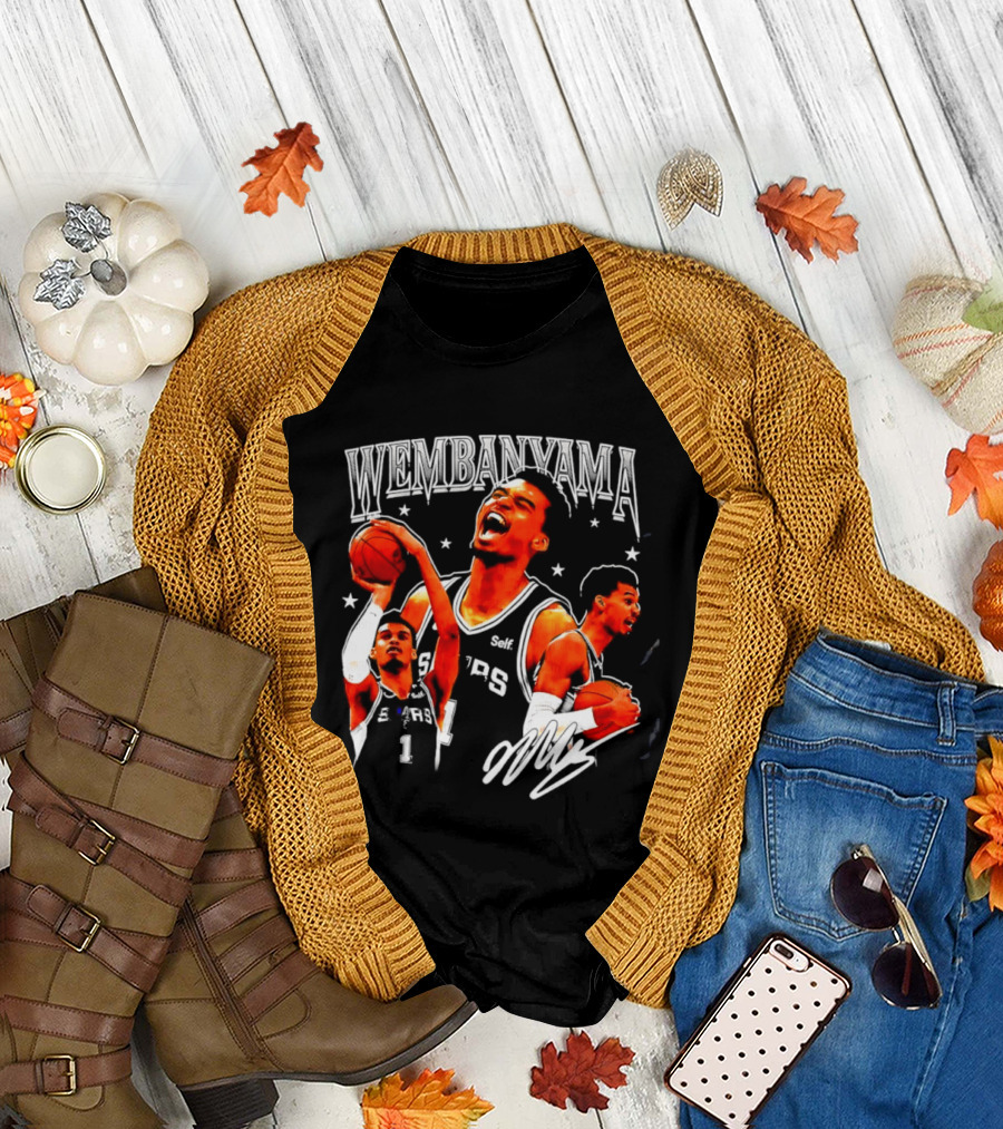 Victor Wembanyama San Antonio Spurs NBA Stars Basketball T-Shirt