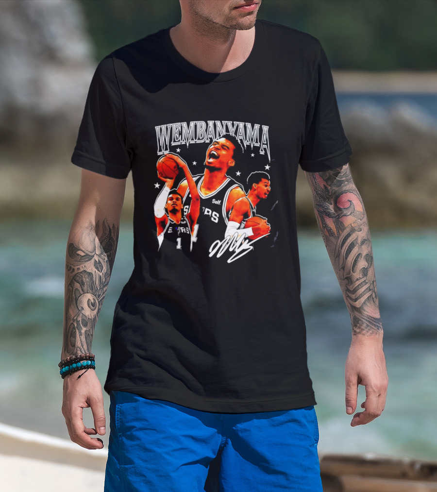 Victor Wembanyama San Antonio Spurs NBA Stars Basketball T-Shirt