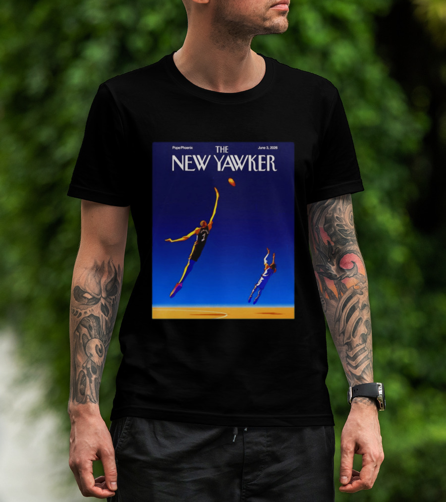 The New Yawker June 3 2026 Basketball Cover Pope Phoenix T-Shirt