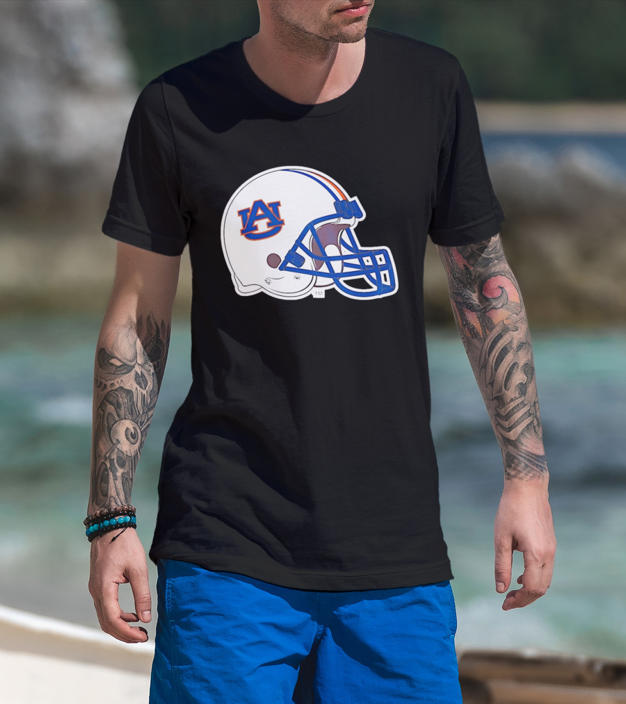 Auburn Tigers Football Helmet AU T-Shirt