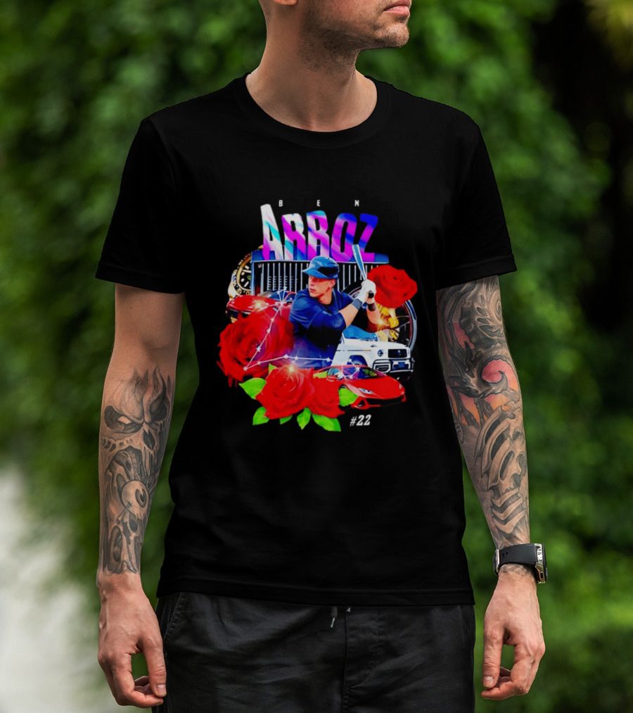 Ben Arroz New York Yankees Aaron Judge MLB 22 Luxury Sports Supercar Rose T-Shirt
