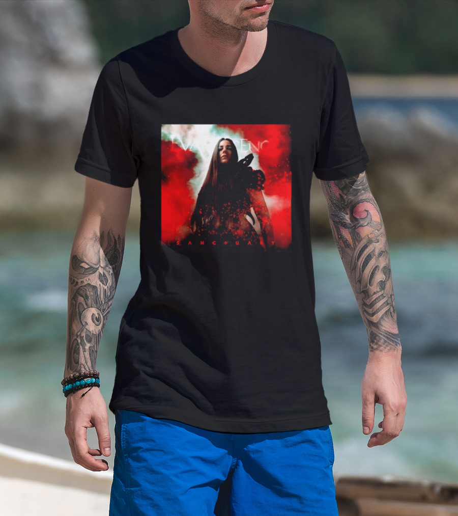 Evanescence Sanctuary Red Atmospheric Album Cover T-Shirt