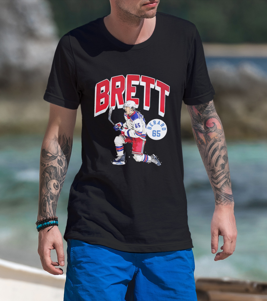 Brett Berard 65 New York Rangers Hockey T-Shirt
