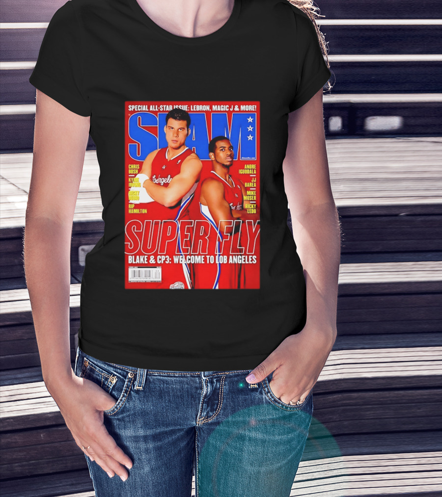 SLAM Magazine Super Fly Blake Griffin Chris Paul Welcome To Lob Angeles T-Shirt