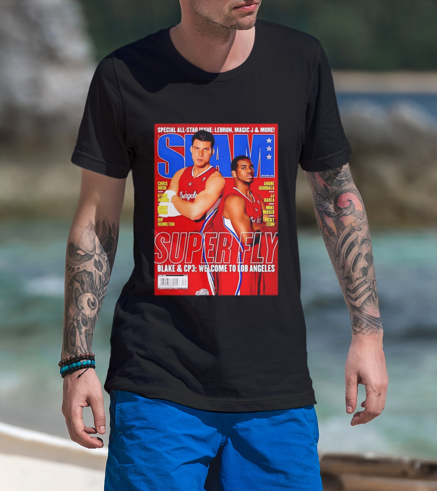 SLAM Magazine Super Fly Blake Griffin Chris Paul Welcome To Lob Angeles T-Shirt