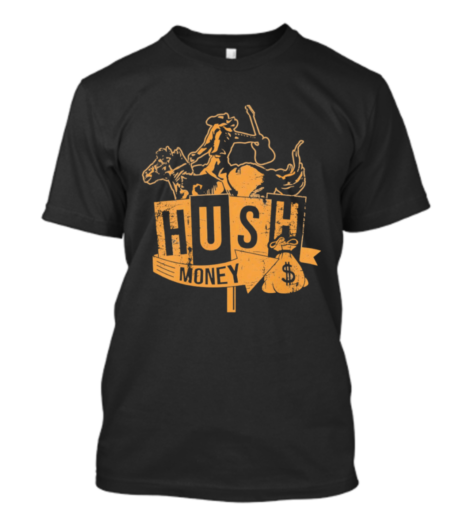 Hush Money Cowboy Horse Dollar Sign Bag T-Shirt