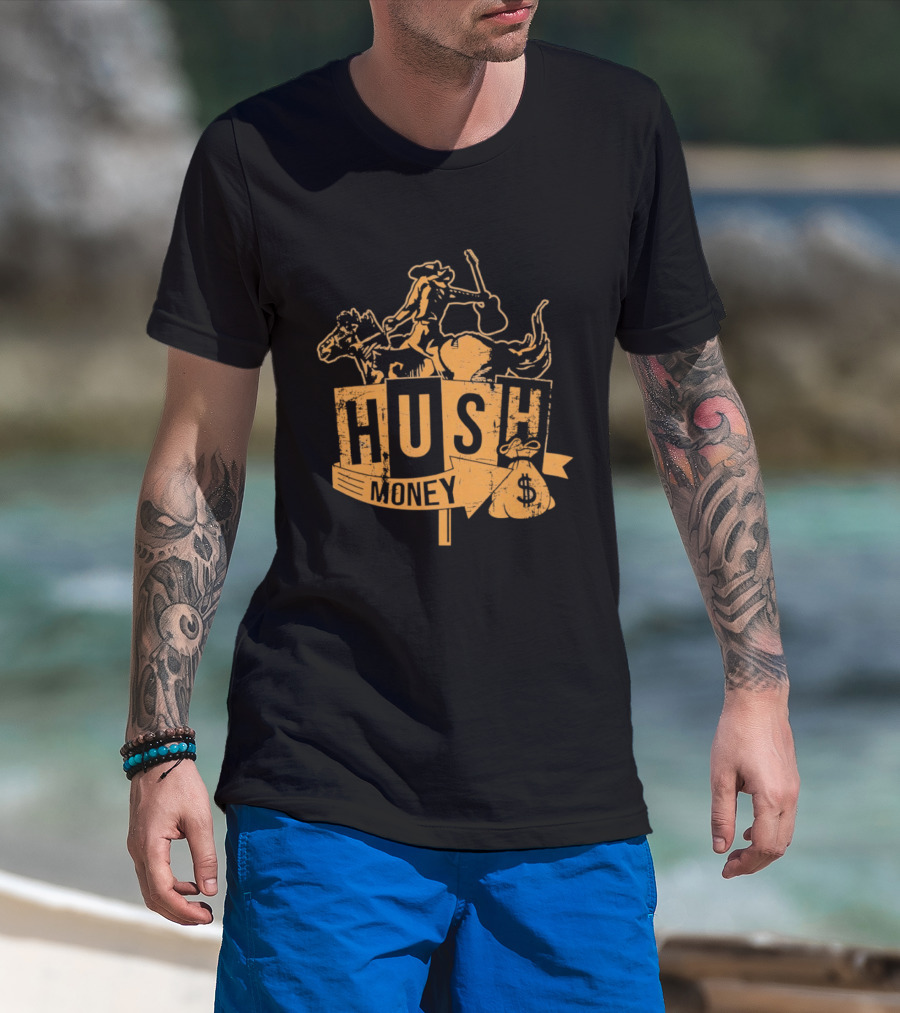 Hush Money Cowboy Horse Dollar Sign Bag T-Shirt