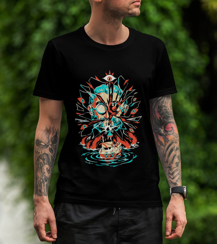 Gronkowski Brady Tampa Bay Buccaneers Lovecraft Cthulhu Surrealist T-Shirt