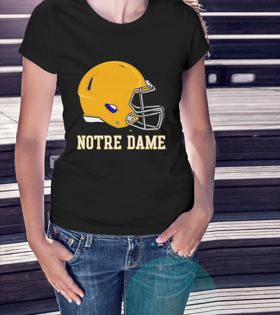 Notre Dame Fighting Irish Football Helmet T-Shirt