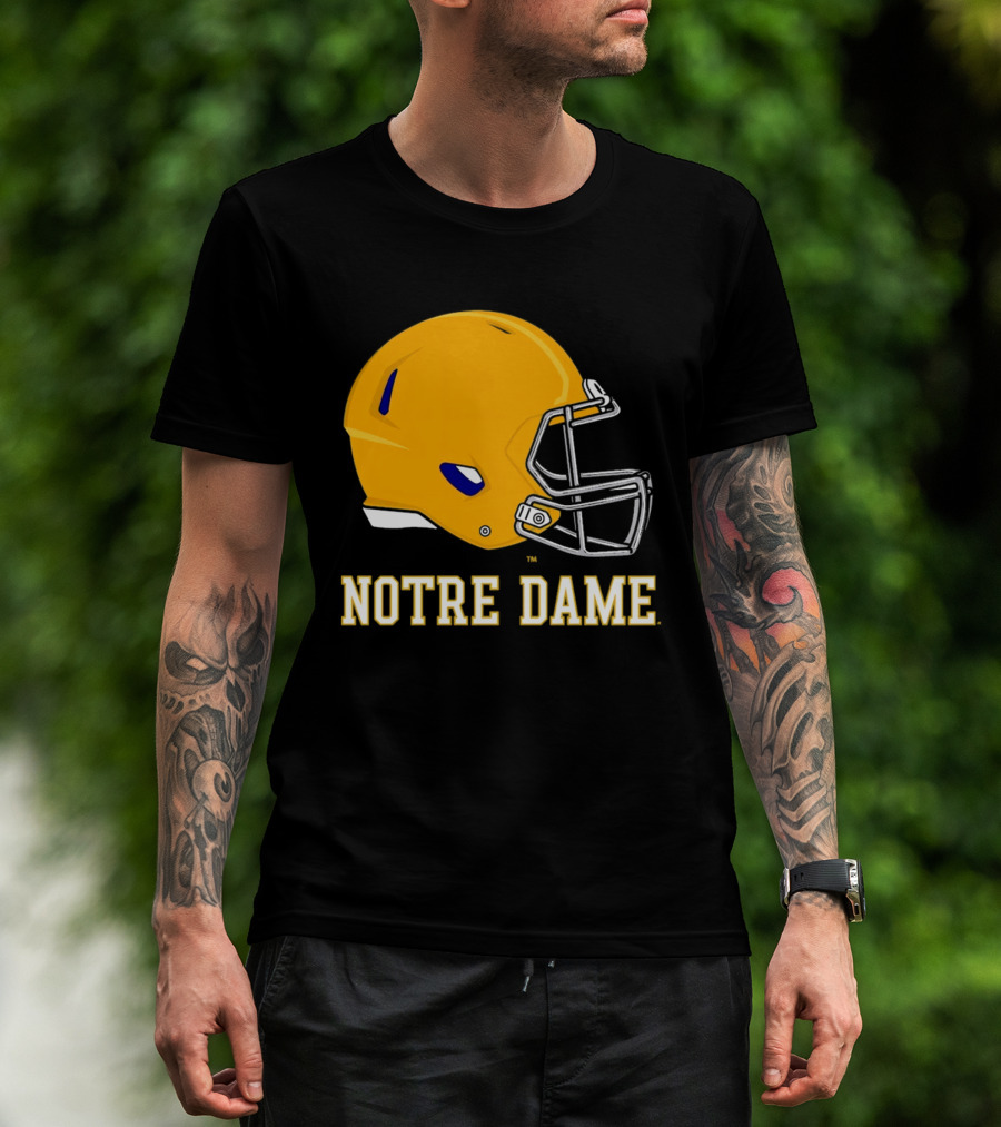 Notre Dame Fighting Irish Football Helmet T-Shirt