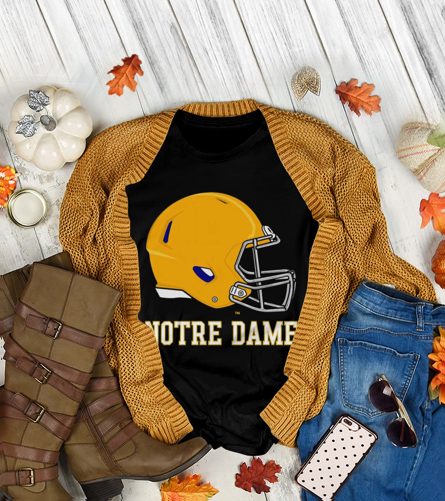 Notre Dame Fighting Irish Football Helmet T-Shirt