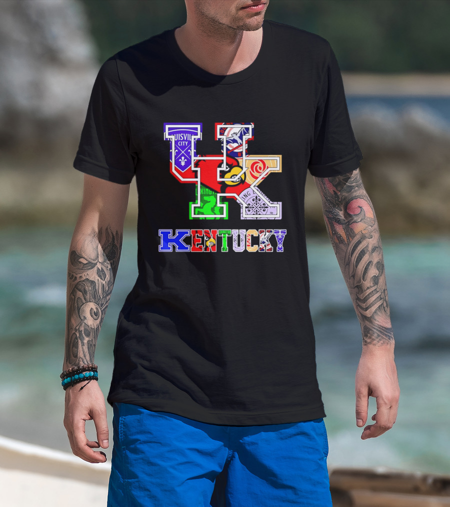 KY Wildcats Cardinals Louisville City Racing Lexington Kentucky T-Shirt
