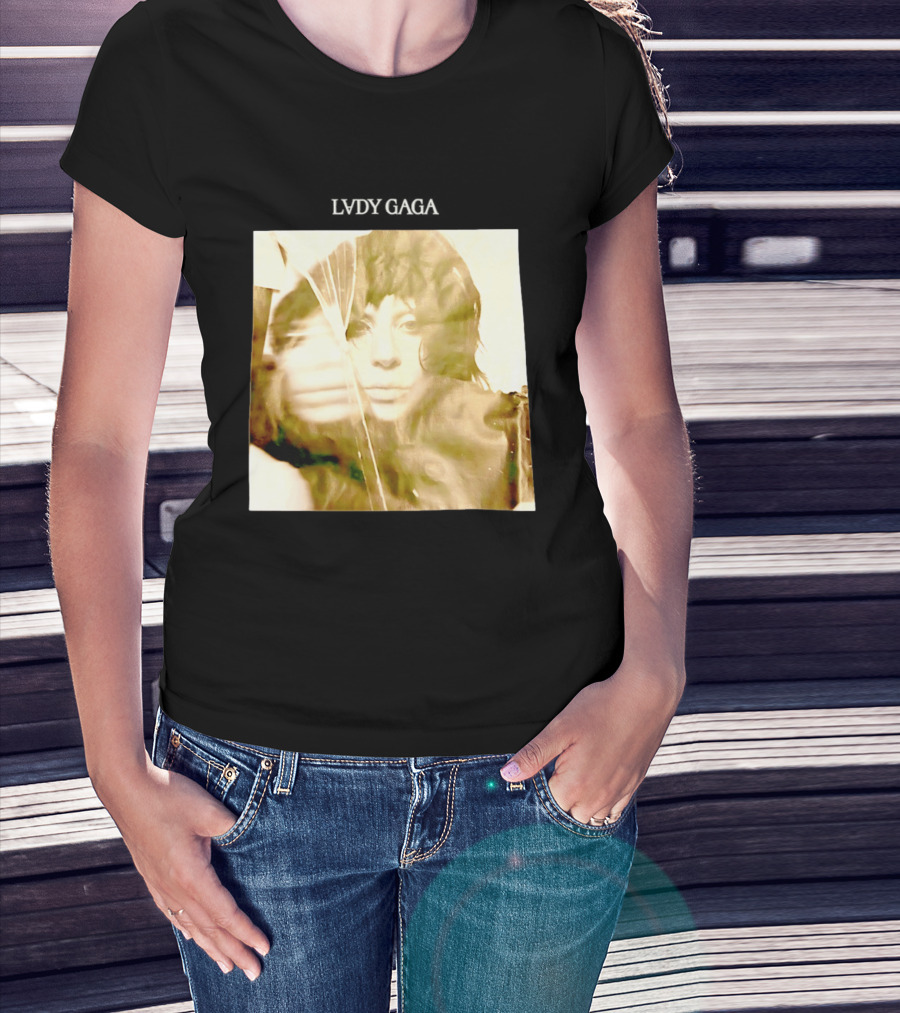 LADY GAGA LVDY Vintage Album Cover T-Shirt