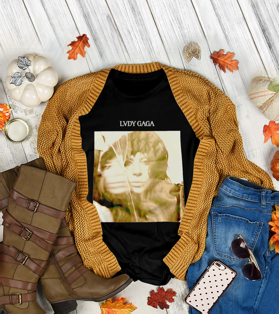 LADY GAGA LVDY Vintage Album Cover T-Shirt