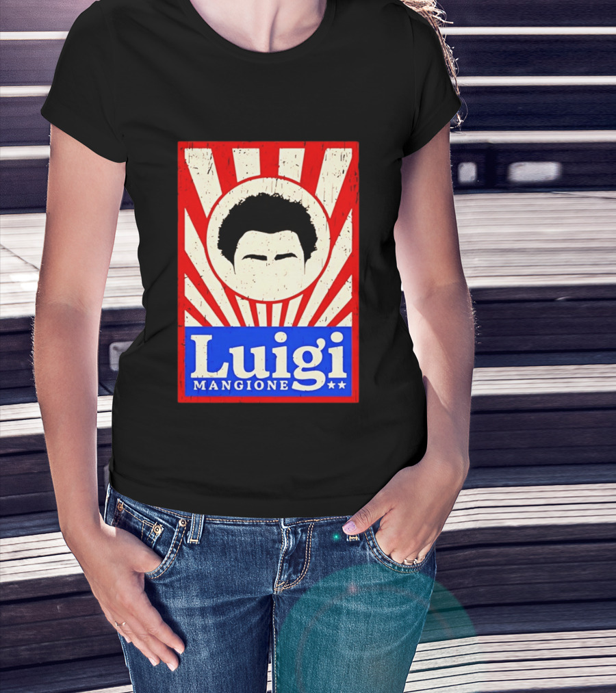 Luigi Mangione Red White Blue Campaign T-Shirt