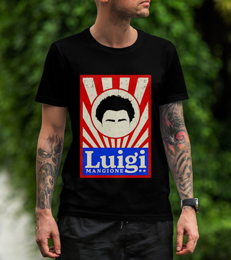 Luigi Mangione Red White Blue Campaign T-Shirt