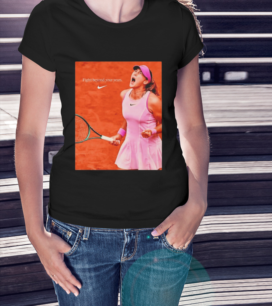 Mirra Andreeva Nike Fight Beyond Your Years Tennis Motivation T-Shirt