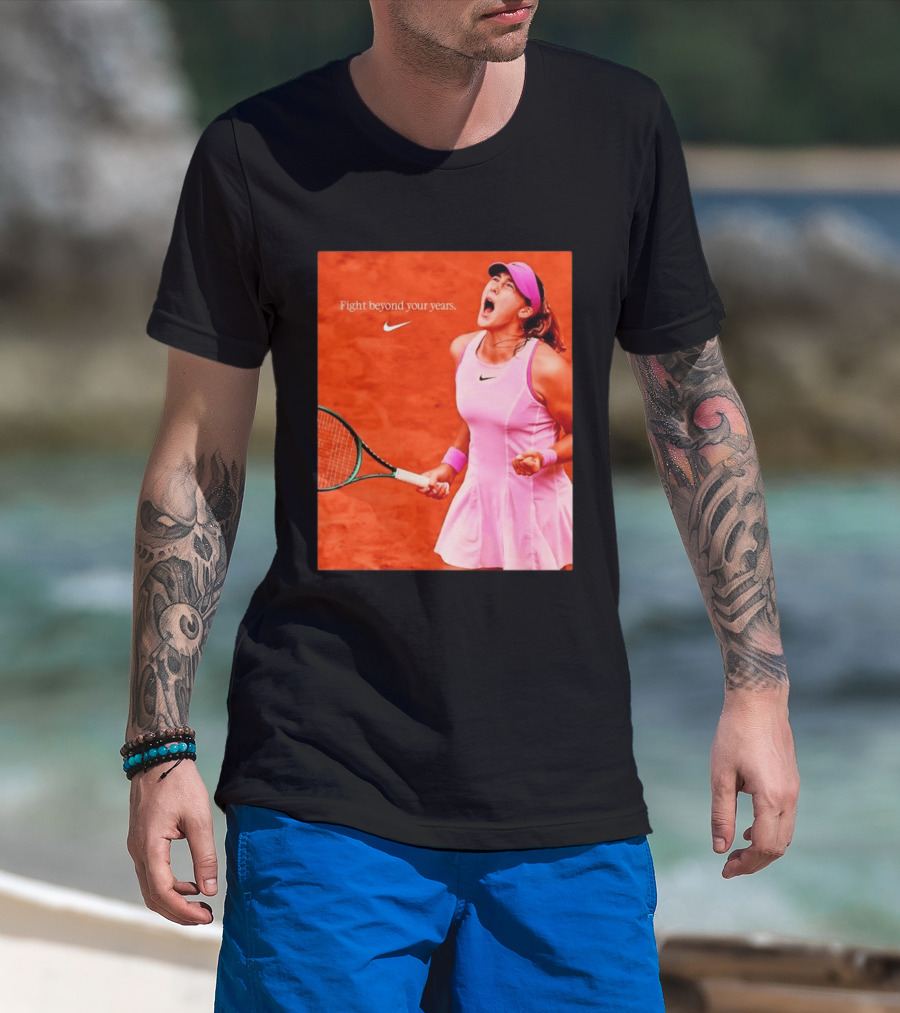 Mirra Andreeva Nike Fight Beyond Your Years Tennis Motivation T-Shirt