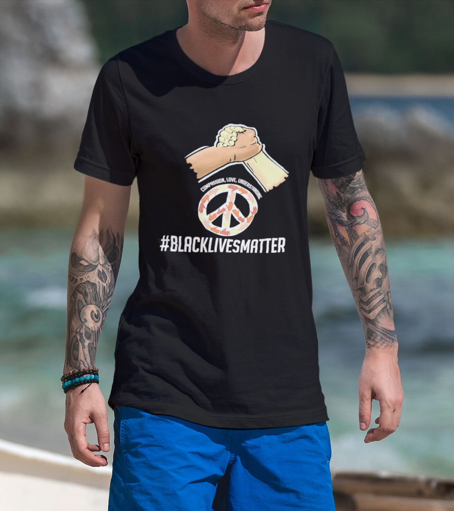 Nascar Black Lives Matter Compassion Peace Love Understanding Unity T-Shirt