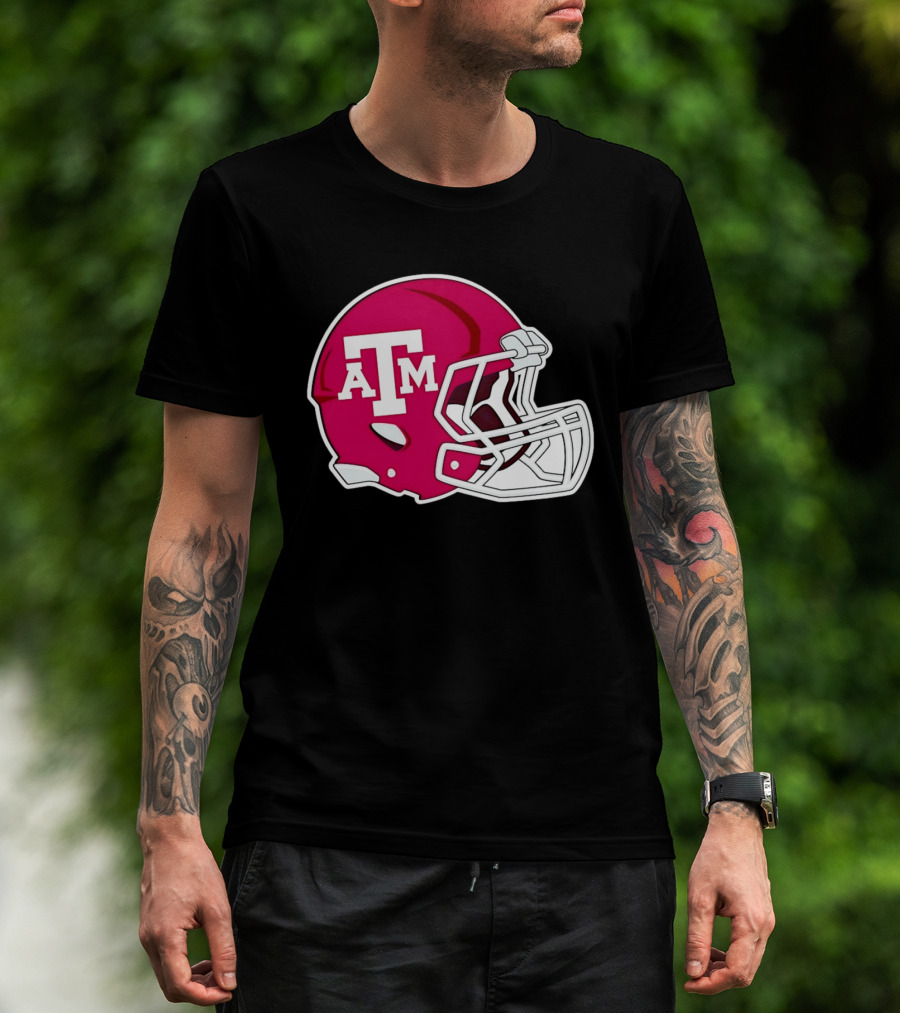 Texas A&M Aggies Football Helmet Fan Gear T-Shirt
