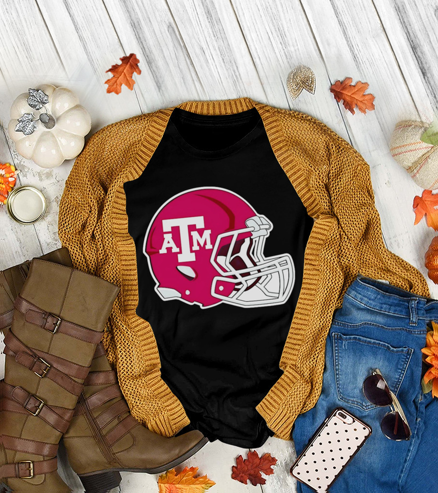 Texas A&M Aggies Football Helmet Fan Gear T-Shirt