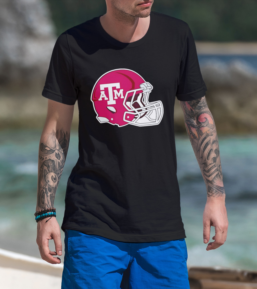 Texas A&M Aggies Football Helmet Fan Gear T-Shirt