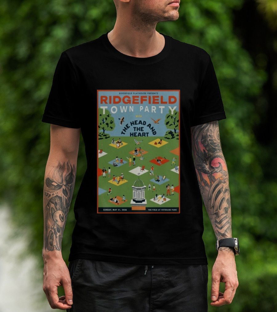 Ridgefield Town Party With The Head And The Heart May 31 2026 At The Field At Veterans Park T-Shirt