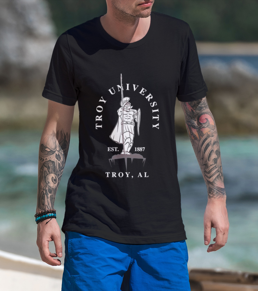 Troy University Trojan Warrior Est 1887 Troy AL T-Shirt