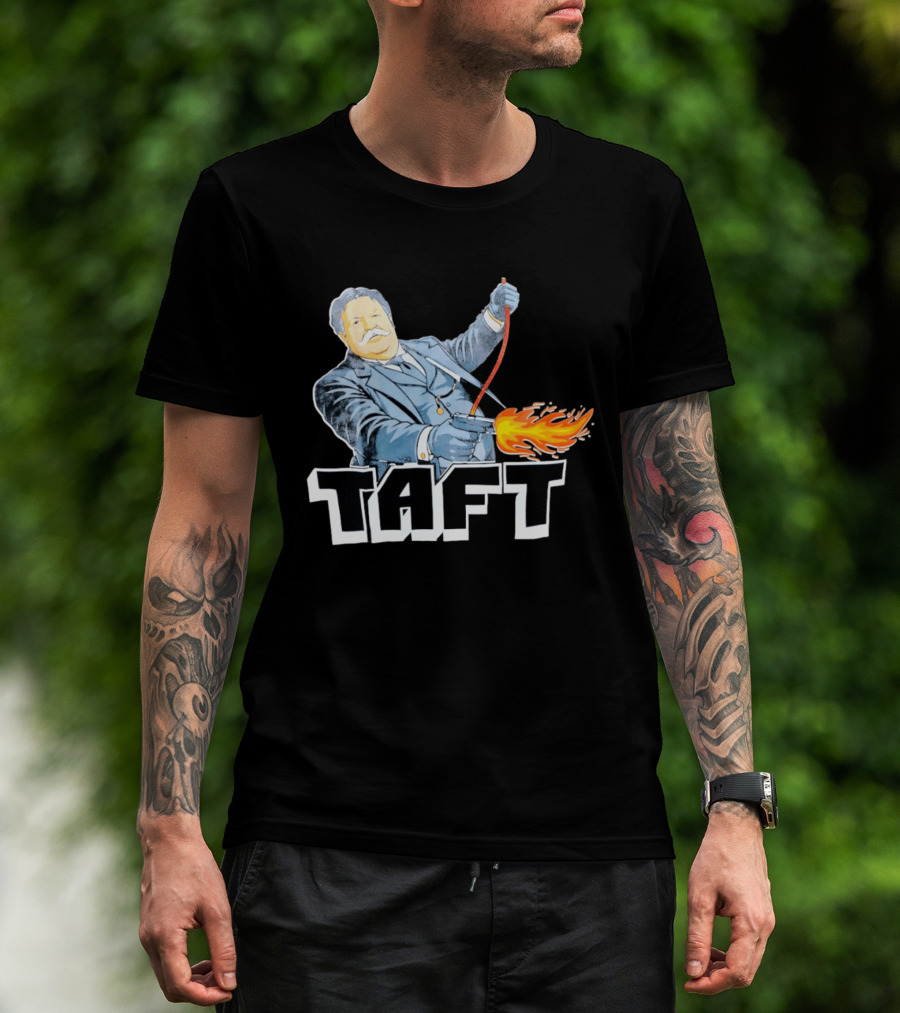 William Howard Taft Wild West Gunfire Embrace T-Shirt