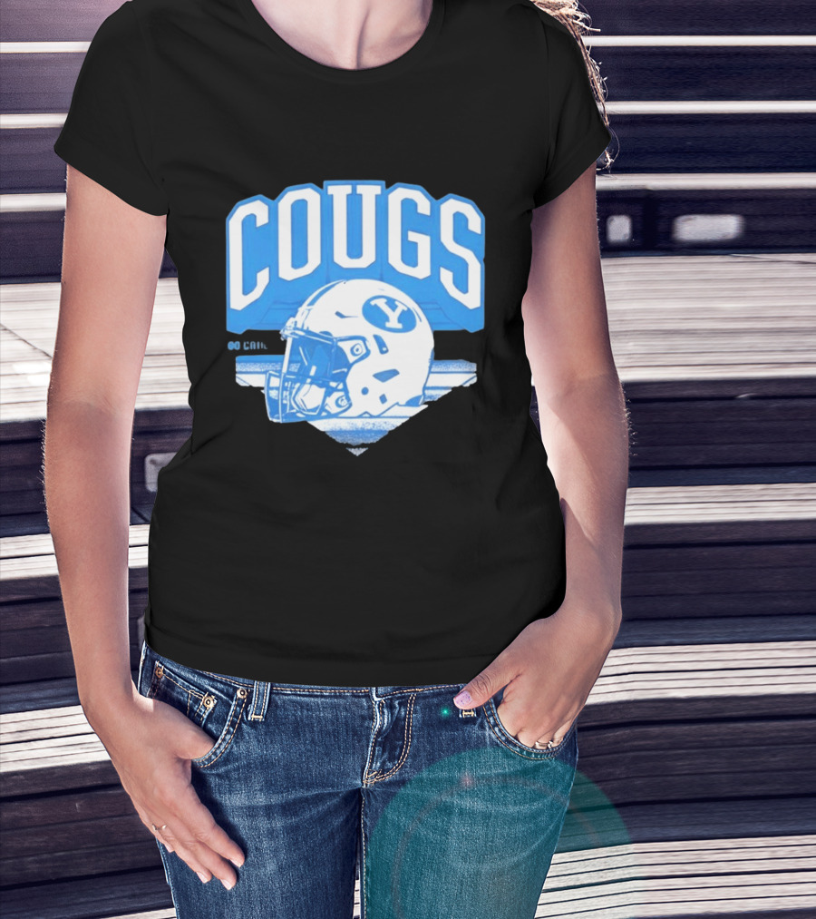 BYU Cougars Football Helmet Gameday Spirit T-Shirt