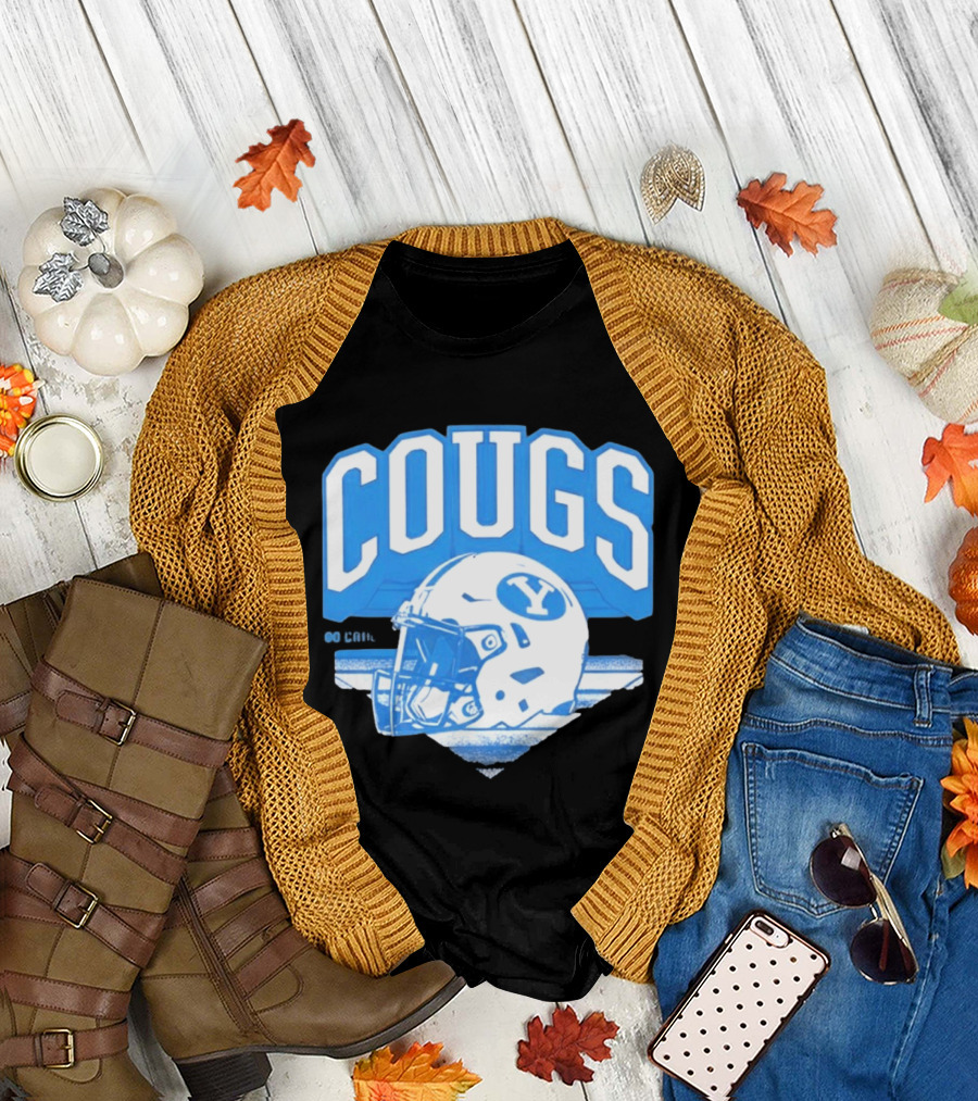 BYU Cougars Football Helmet Gameday Spirit T-Shirt