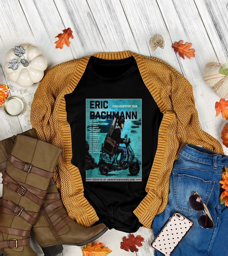 Eric Bachmann 2026 Undertow Tour With Dates And Cities T-Shirt