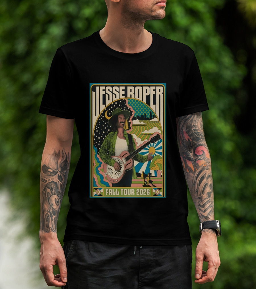 Jesse Roper Fall Tour 2026 Retro Psychedelic Music T-Shirt