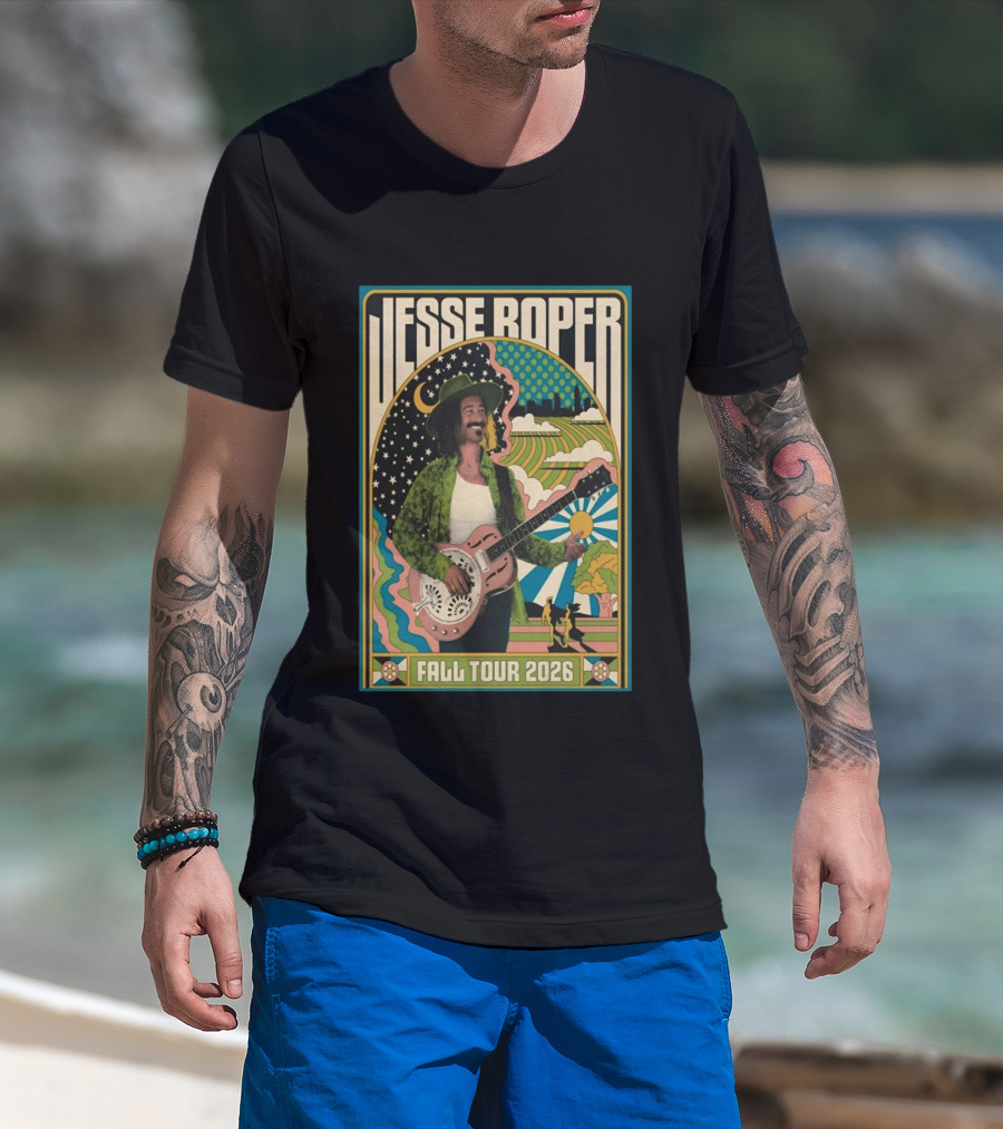 Jesse Roper Fall Tour 2026 Retro Psychedelic Music T-Shirt