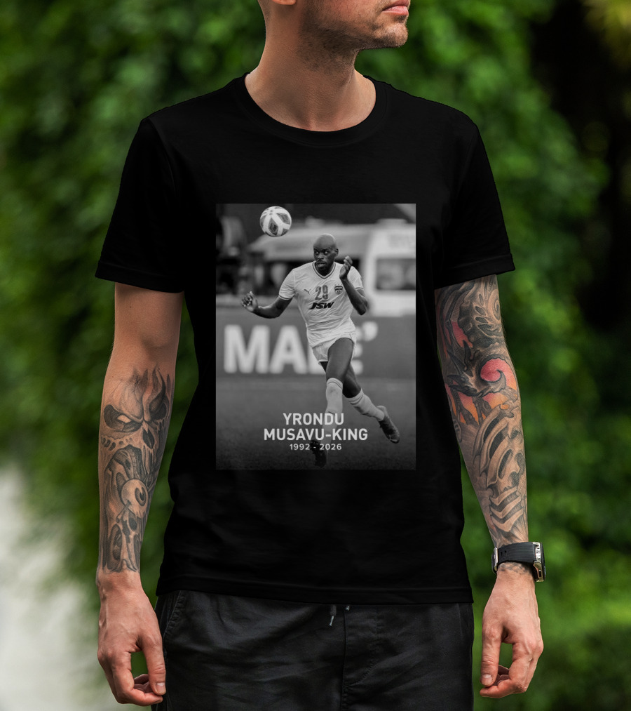 Yrondu Musavu King 29 JSW 1992 2026 Soccer Player T-Shirt